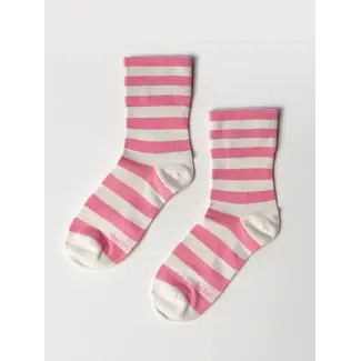 Le Bon Shoppe Wally Socks- Wide Rose Stripe