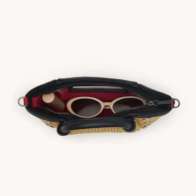 Hammitt Paul Mini-Noir Smooth Raffia-GM