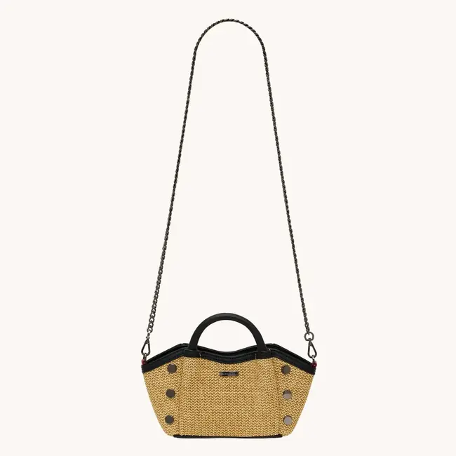 Hammitt Paul Mini-Noir Smooth Raffia-GM