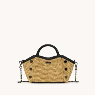 Hammitt Paul Mini-Noir Smooth Raffia-GM