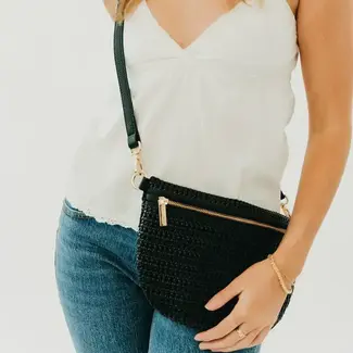 Pretty Simple Hollow Westlyn Bum Bag- Black