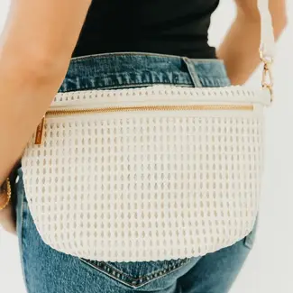 Pretty Simple Hollow Westlyn Bum Bag- White