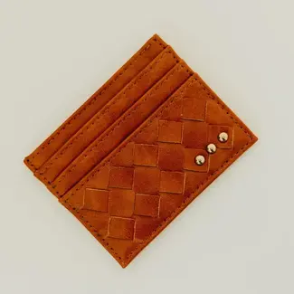 Pretty Simple Mariah Woven Small Card Wallet- Brown