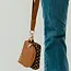 Pretty Simple Wonderlust Woven Dual Pouch Wristlet- Coffee Checkered
