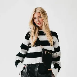 Pretty Simple Rachel Raffia Westlyn Bum Bag- Black