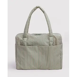 Baggu Cloud Carry-on- Sage Stripe