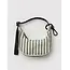 Baggu Crescent Bag Charm- Sage Stripe