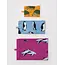 Baggu Flat Pouch Set- Vacation Animals
