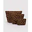 Baggu Go Pouch Set- Leopard