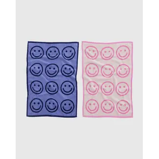 Baggu Hand Towel Set of 2- Happy Pink Blue