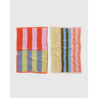 Baggu Hand Towel Set of 2- Pool Stripe Mix