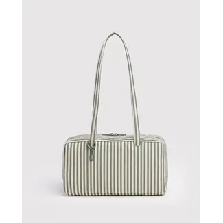 Baggu Nylon Bowler Bag- Sage Stripe