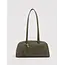 Baggu Recycled Leather Bowler Bag- Loden