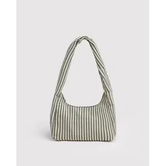 Baggu Small Nylon Meringue Bag- Sage Stripe