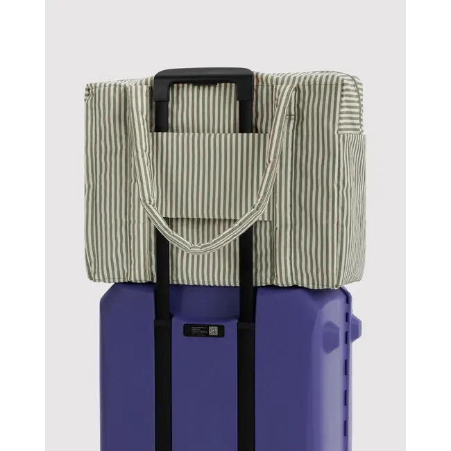 Baggu Cloud Carry-on- Sage Stripe