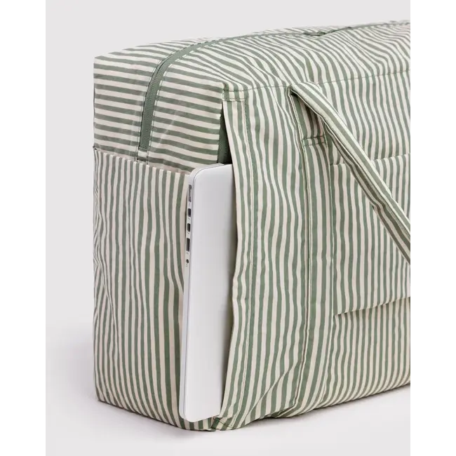 Baggu Cloud Carry-on- Sage Stripe