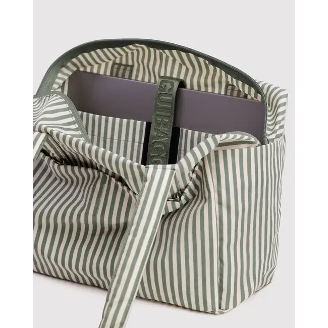 Baggu Everyday Cloud Bag- Sage Stripe