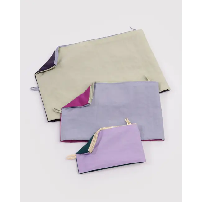 Baggu Go Pouch Set- Lagoon Mix