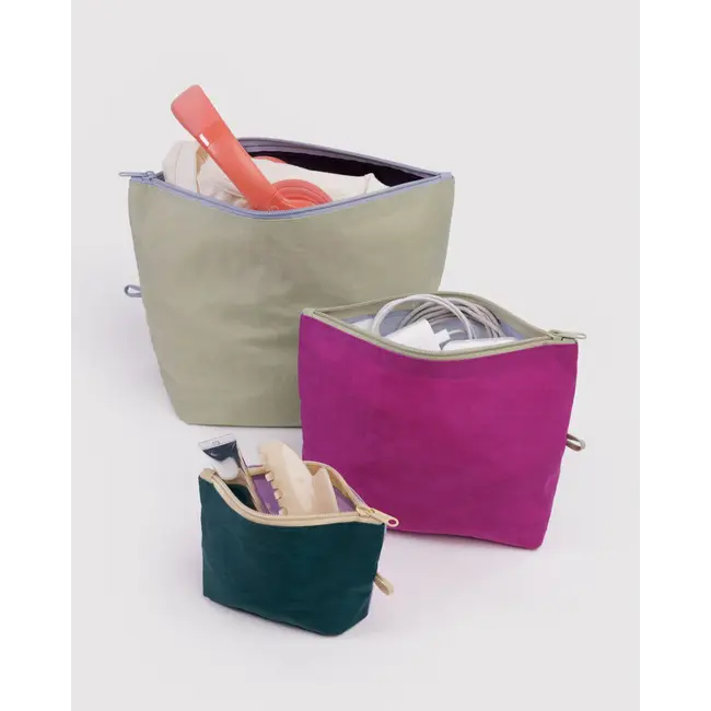 Baggu Go Pouch Set- Lagoon Mix