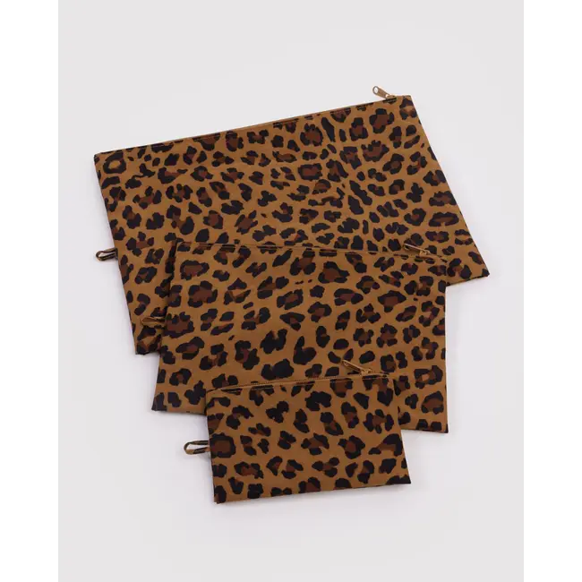 Baggu Go Pouch Set- Leopard