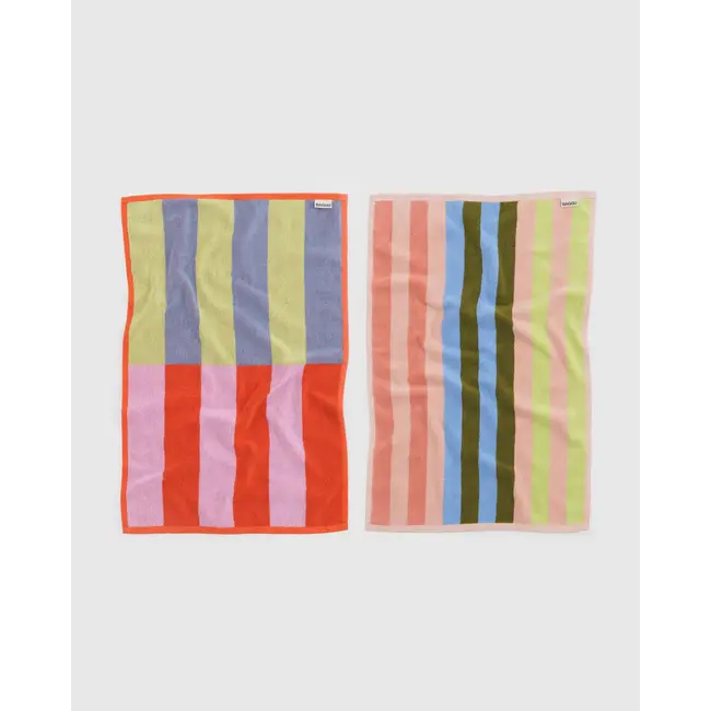 Baggu Hand Towel Set of 2- Pool Stripe Mix
