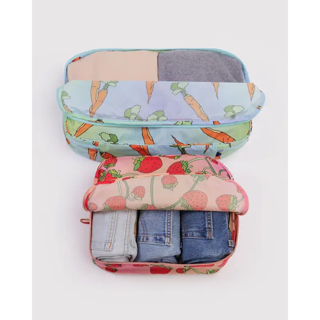 Baggu Large Packing Cube Set- Carrots & Berries