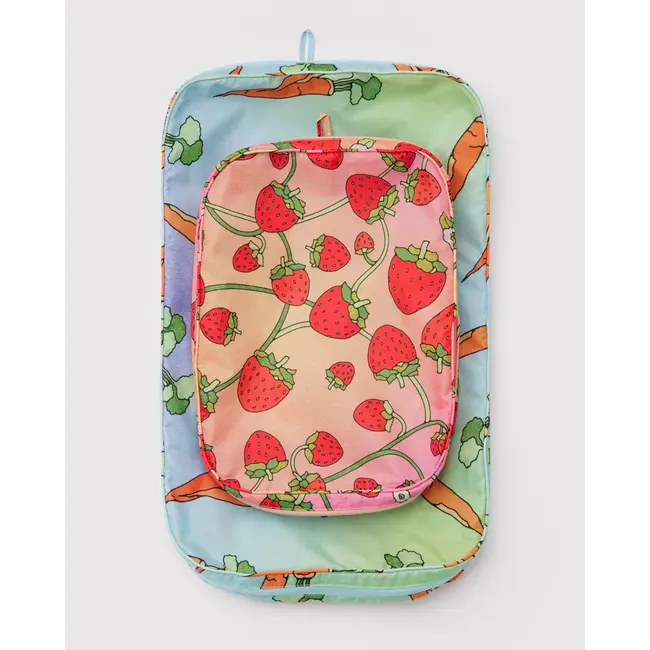 Baggu Large Packing Cube Set- Carrots & Berries