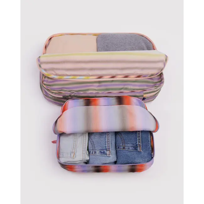 Baggu Large Packing Cube Set- Gradient Stripes