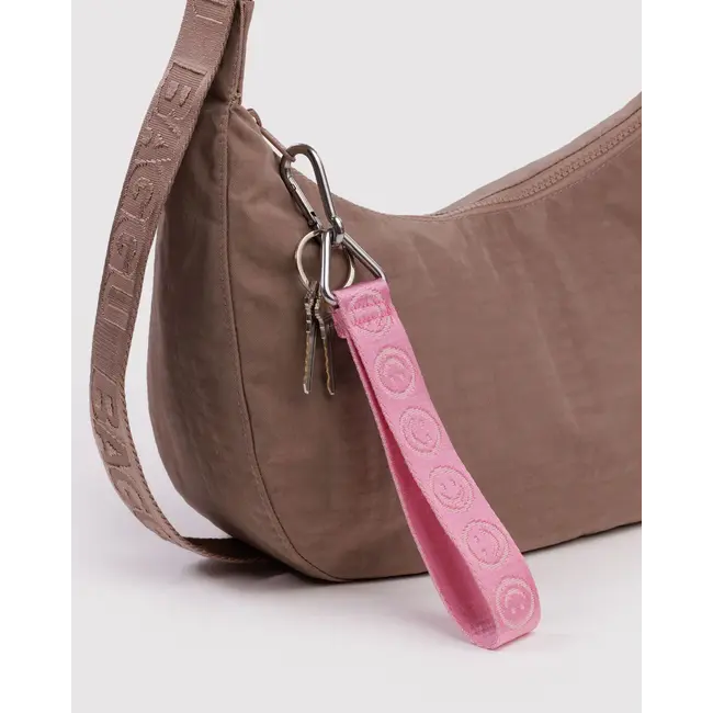 Baggu Logo Keychain- Pink Happy