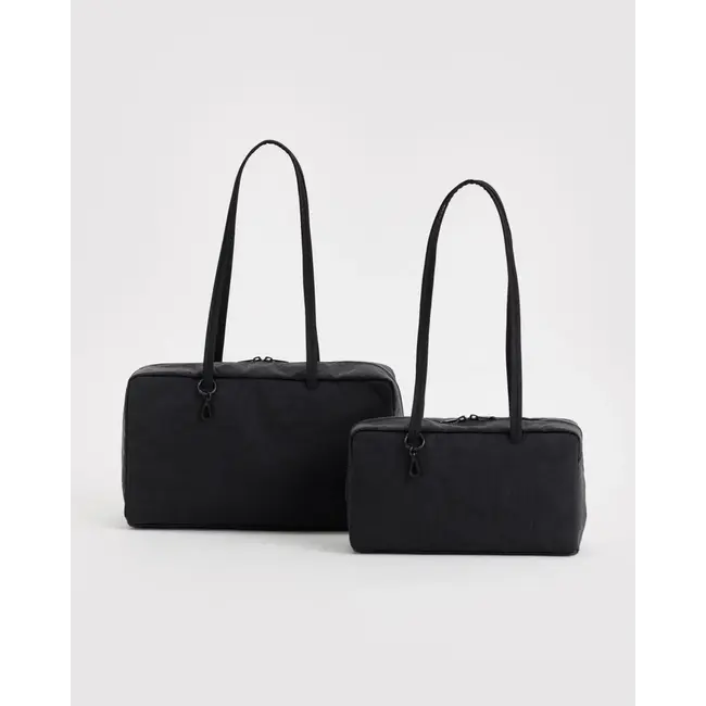 Baggu Medium Nylon Bowler Bag- Black