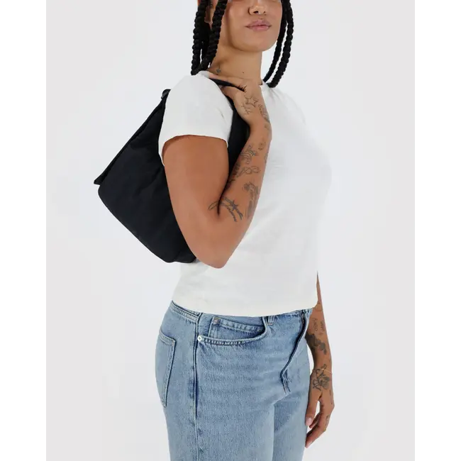 Baggu Mini Nylon Shoulder Bag Black