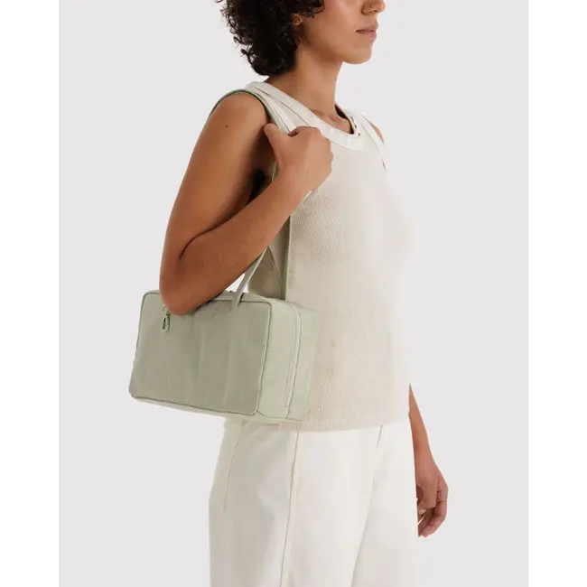 Baggu Nylon Bowler Bag- Celadon