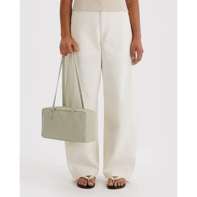 Baggu Nylon Bowler Bag- Celadon