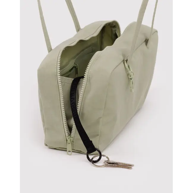 Baggu Nylon Bowler Bag- Celadon