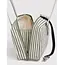 Baggu Nylon Bowler Bag- Sage Stripe