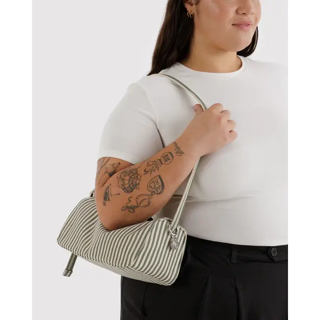 Baggu Nylon Loaf Bag- Sage Stripe