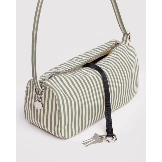 Baggu Nylon Loaf Bag- Sage Stripe