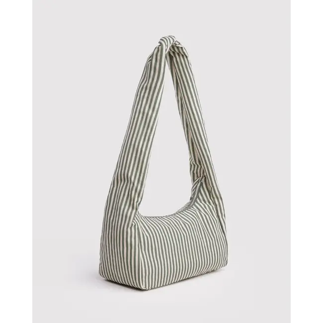 Baggu Nylon Meringue Bag- Sage Stripe