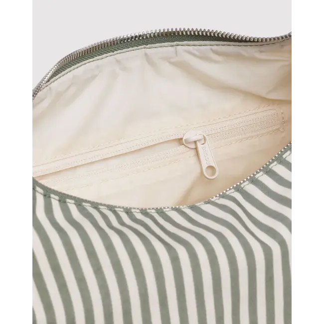 Baggu Nylon Meringue Bag- Sage Stripe