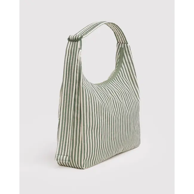 Baggu Nylon Shoulder Bag- Sage Stripe