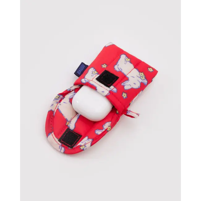 Baggu Puffy Earbuds Case- Bunnies