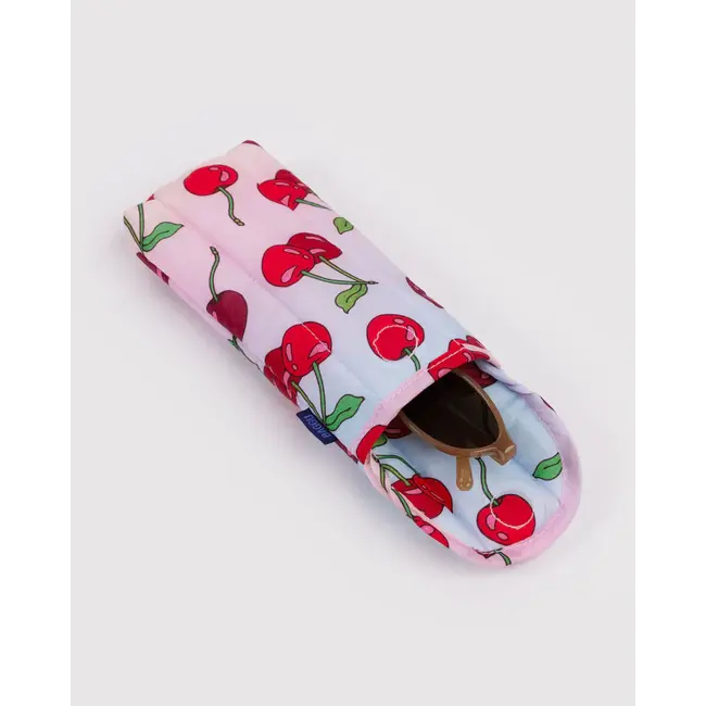 Baggu Puffy Glasses Sleeve- Cherries