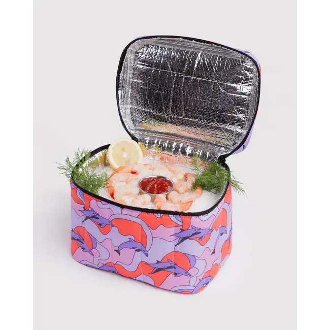 Baggu Puffy Lunch Bag- Dolphins