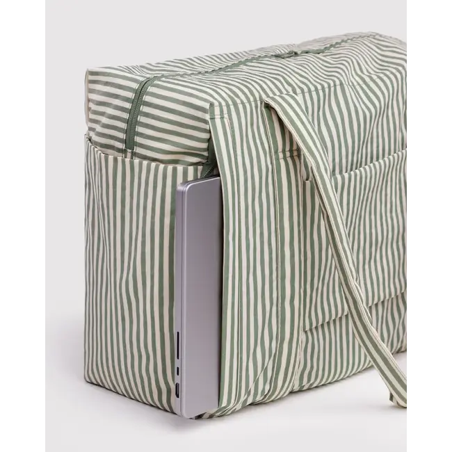 Baggu Small Cloud Carry-On- Sage Stripe