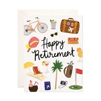 Bloomwolf Studio Happy Retirement Card