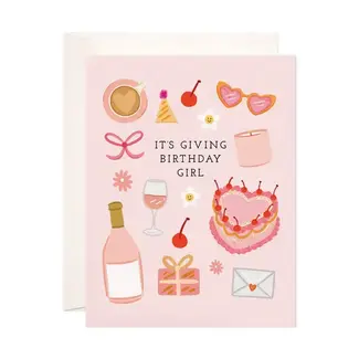Bloomwolf Studio It's Giving Birthday Girl Card