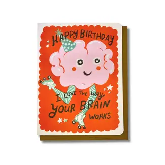 Wolf and Wren Press Nuerodiverse Brain Card