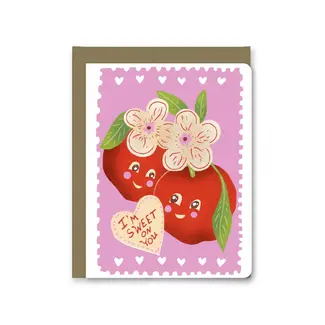 Wolf and Wren Press Sweet On You Apple Blossom Card