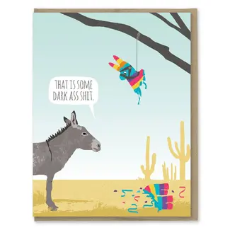 Donkey Pinata Birthday Card