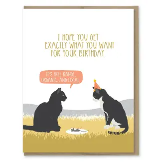 Organic Mouse Birthday Card